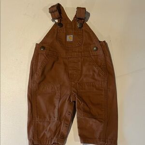 Carhartt Kids Overalls in Chestnut Brown